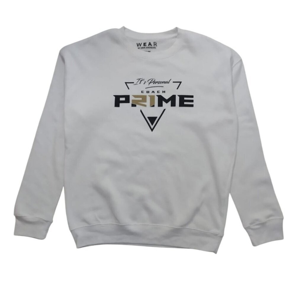 Wear Its Personal Coach Prime Sweatshirt M/M White Polyester Cotton Crewneck.